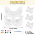 DIY Animal Blank Masks Set – 6 or 32 Pcs for Kids' Parties DIY Craft Mask Kit Nixie Style 2