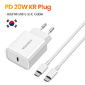 Rocoren 20W GaN USB-C Fast Charger PD3.0 QC3.0 – iPhone & Android GaN USB-C Charger Nixie KR 20W Bundle