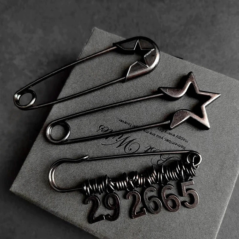 Retro Large Metal Safety Pins for Clothing – Zinc Alloy Metal Safety Pins Nixie