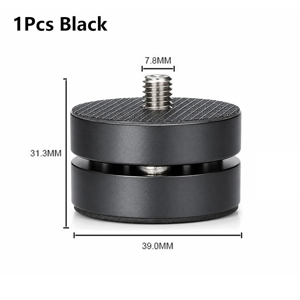 HiFi Audio Isolation Feet – CNC Aluminum Alloy Speaker Foot Pad Audio Isolation Feet Nixie 1pcs black