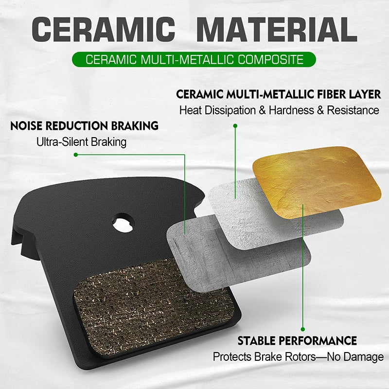 IIIPRO Ceramic Hydraulic Disc Brake Pads MTB & Road Bike Disc Brake Pads Nixie
