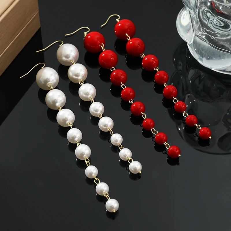 Bohemian Retro Pearl Stud Earrings for Women | Zinc Alloy Fashion Stud Earrings Nixie