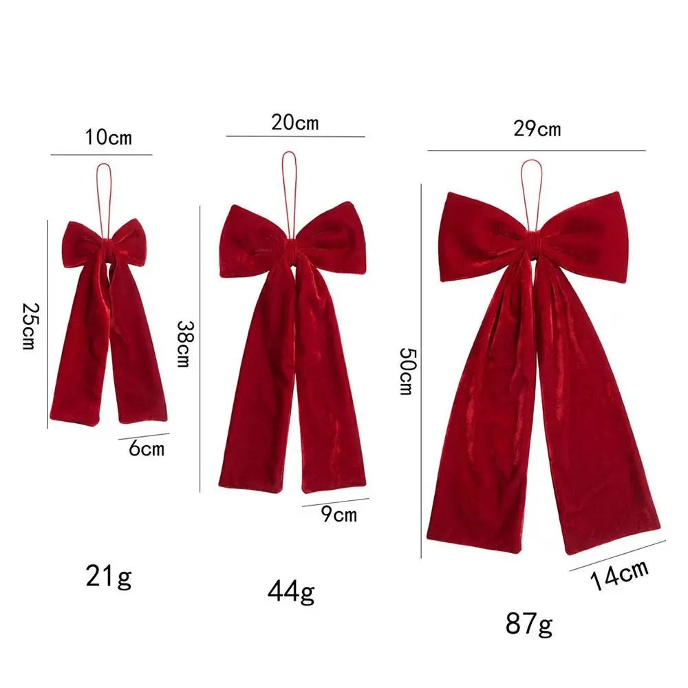 Red Bowknot Christmas Pendant – DIY Hanging Xmas Bow Ornament Christmas Bow Ornament Nixie