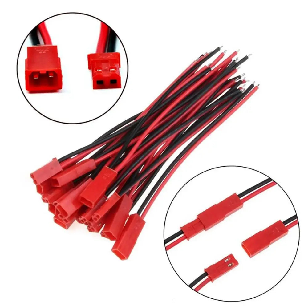 10 Pairs 22AWG JST 2-Pin Male Female Connector Cable JST Connector Cable Nixie