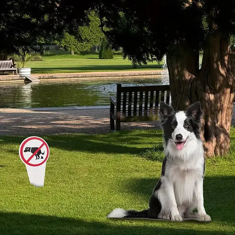 No Dog Poop Yard Sign | Waterproof Garden Stake Warning Sign Yard Warning Sign Nixie