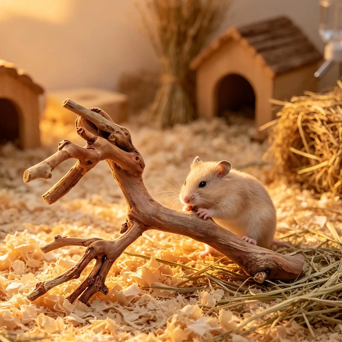 Hamster Wooden Grape Vine Climbing Branch & Chew Toy Small Pet Climbing Toy Nixie Default Title
