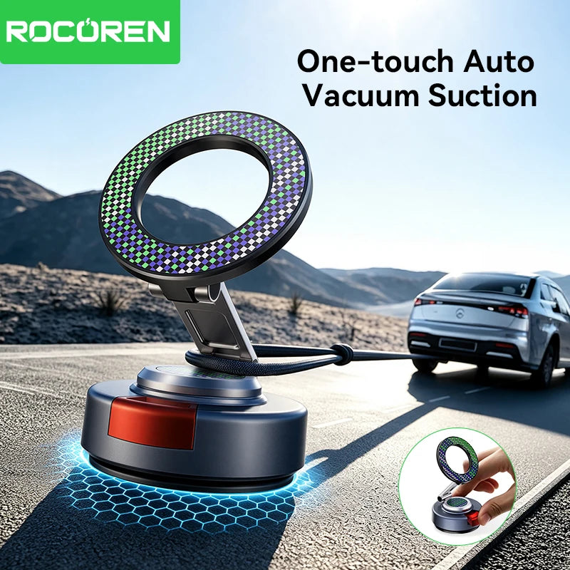 Rocoren Magnetic Car Phone Holder 360° Suction Cup Mount Magnetic Car Mount Nixie