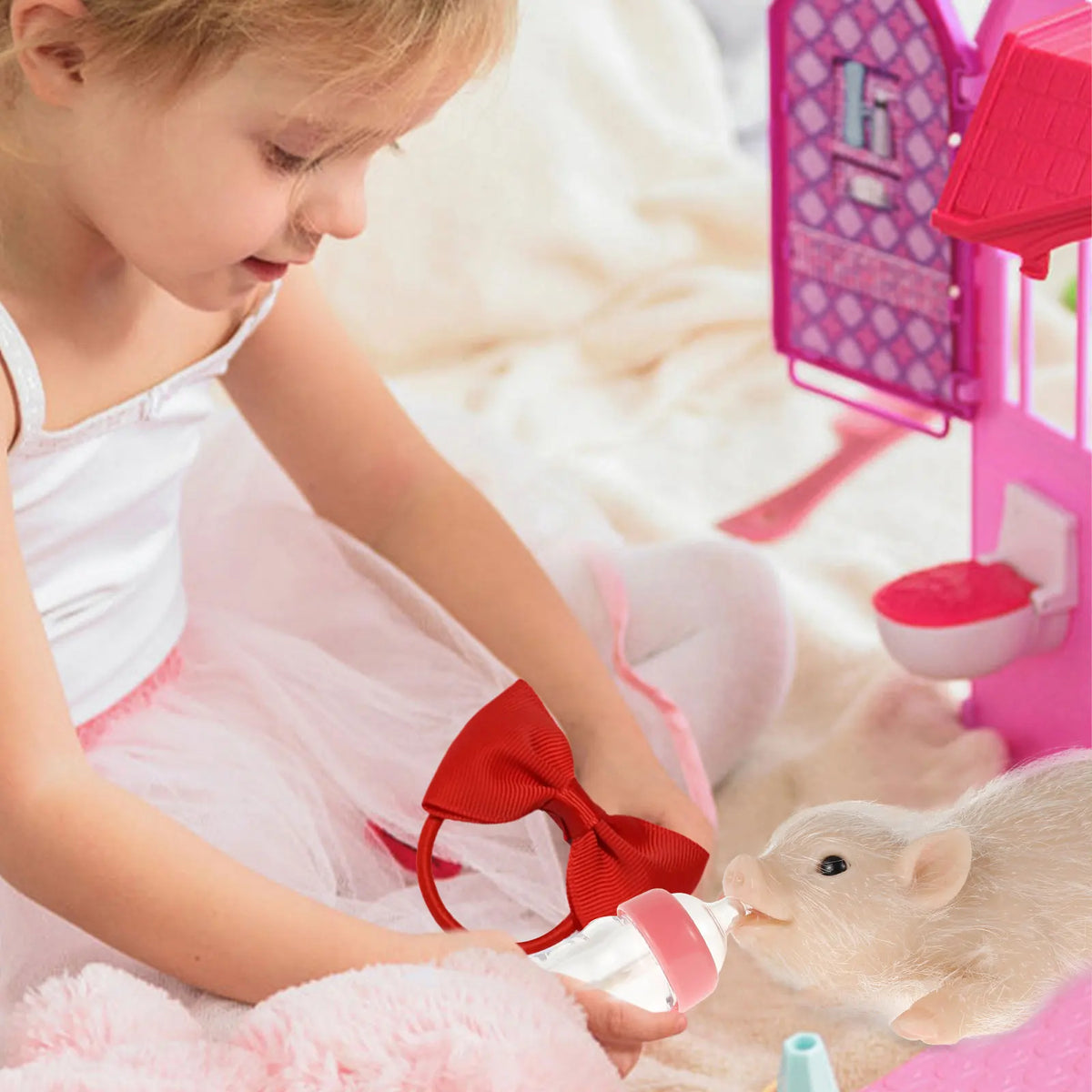 Lifelike Mini Reborn Silicone Pig Doll – Cute Piggy Toy Gift Silicone Animal Doll Nixie