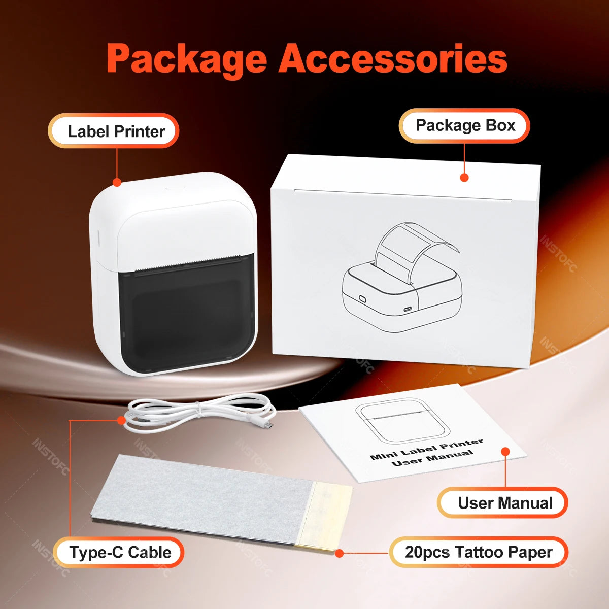 Mini Thermal Tattoo Stencil Printer – Inkless, Portable, 2-Inch Tattoo Stencil Printer Nixie