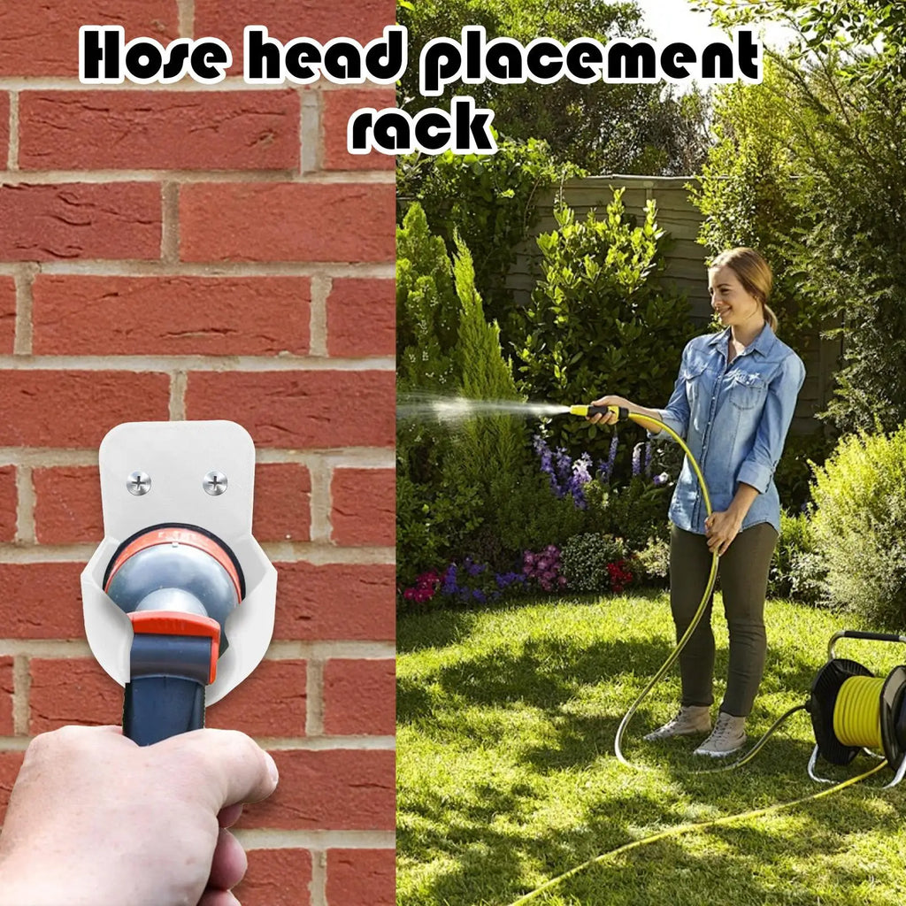 Wall Mount Garden Hose Nozzle Bracket & Hook with Screws Garden Hose Bracket Nixie