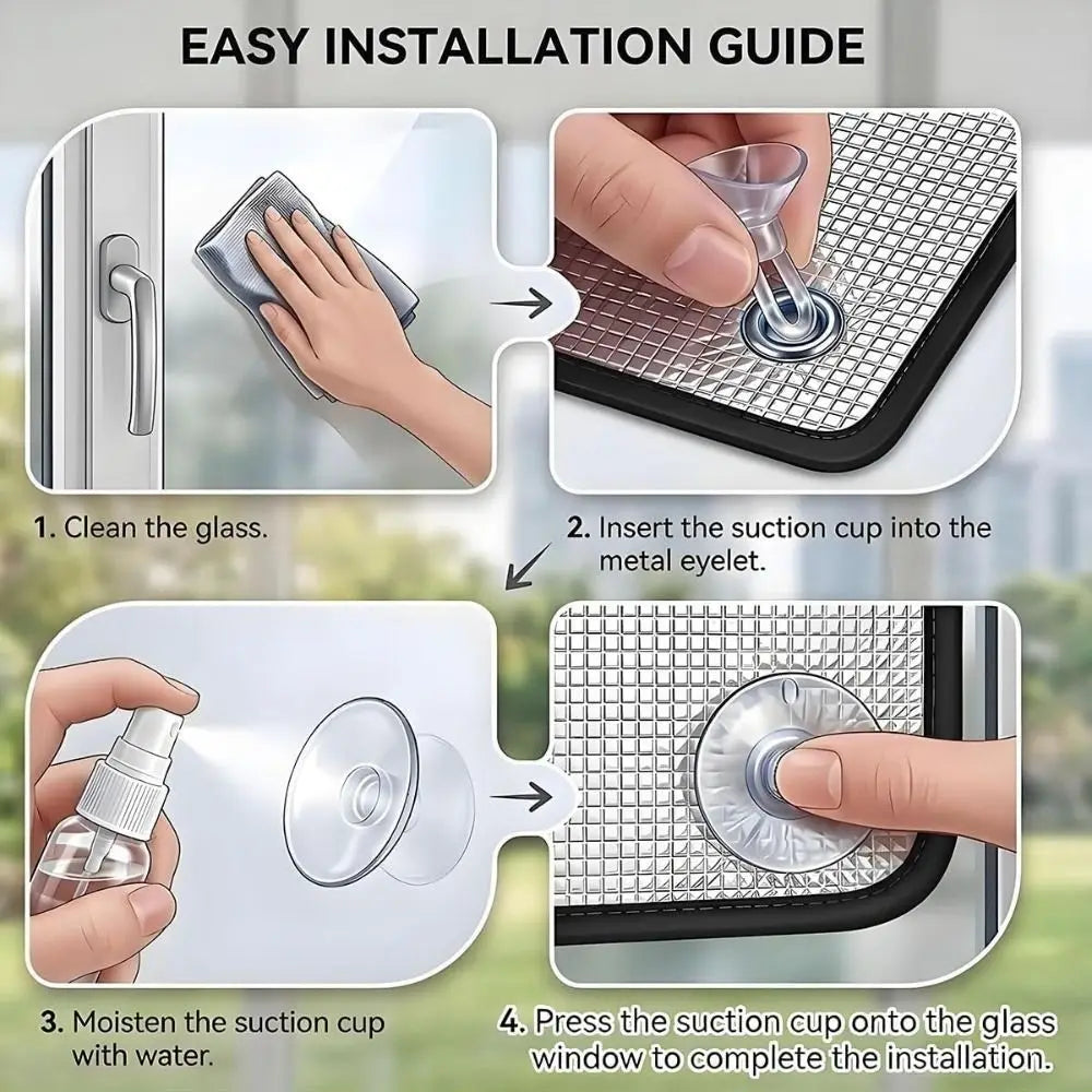 Aluminum Foil Window Insulation Film | Anti-UV Sun Shade Window Insulation Film Nixie
