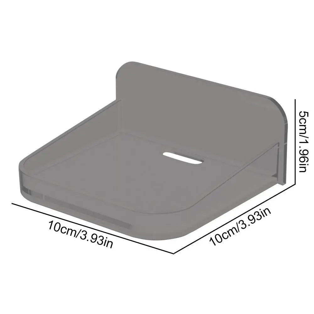 No-Drill Acrylic Wall Shelf & Security Camera Bracket