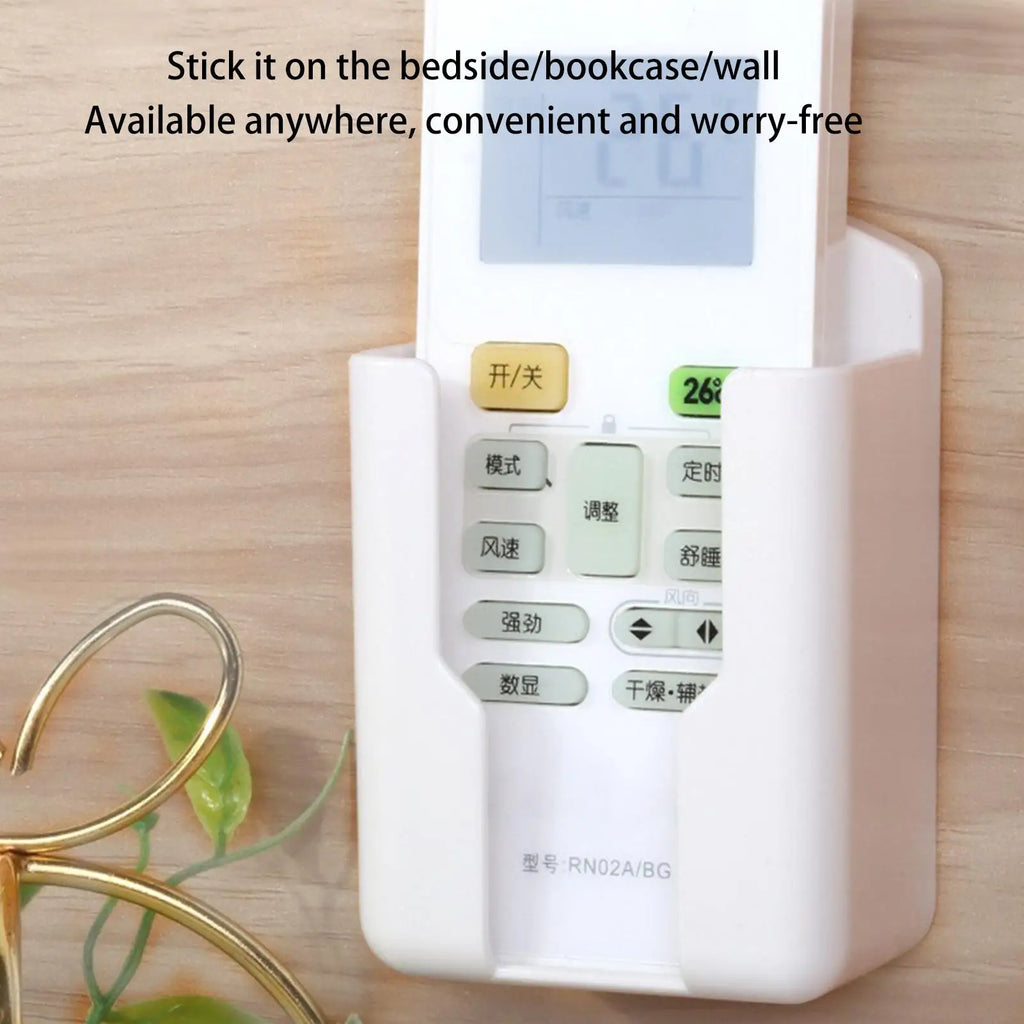 Wall Mount Remote Control Holder – No-Drill Adhesive Storage Box