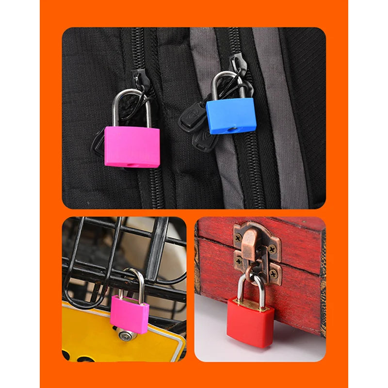 Mini Steel Keyed Padlock – Travel Luggage & Diary Lock + 2 Keys Keyed Padlock Nixie