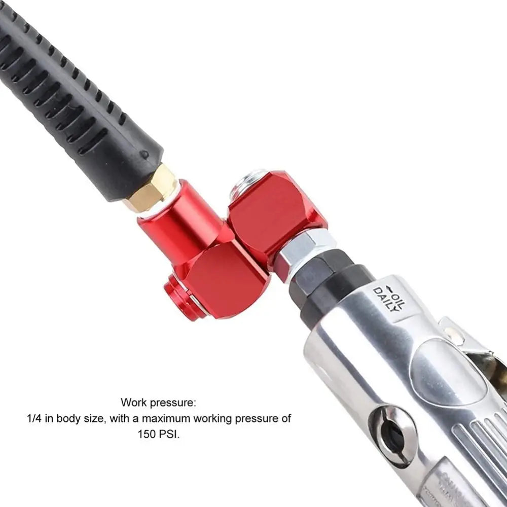 360° Swivel Air Hose Connector 1/4" NPT Fitting 150PSI Pneumatic Swivel Fitting Nixie