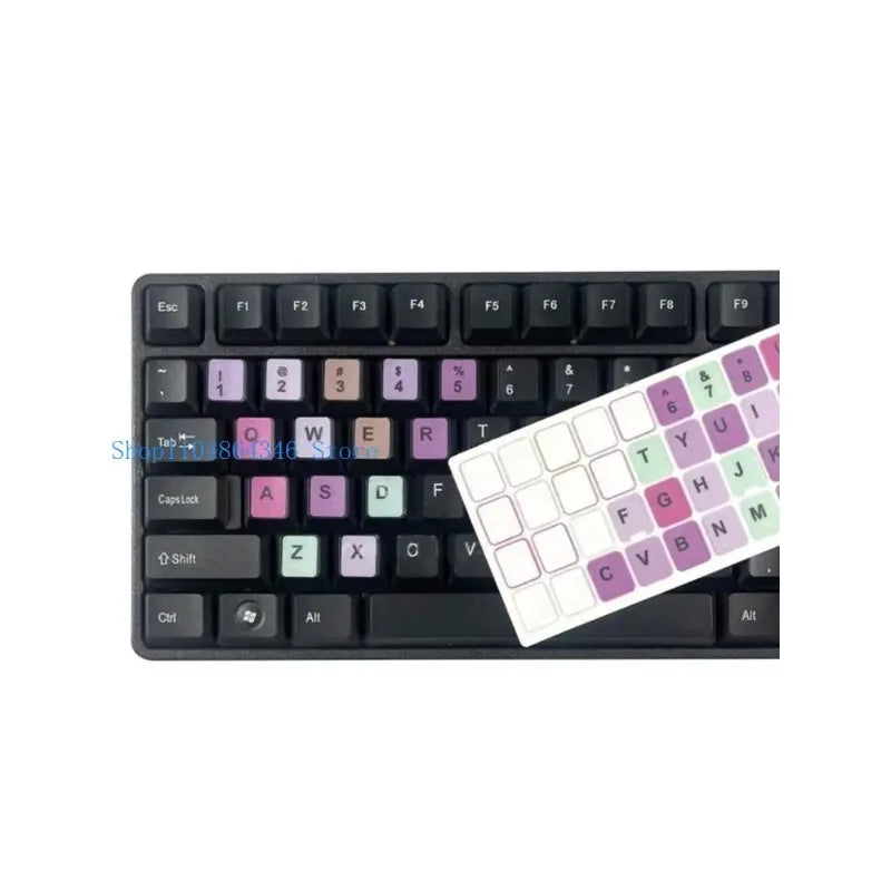 2PCS Macaron Color English Keyboard Stickers – Laptop & Desktop Keyboard Stickers Nixie