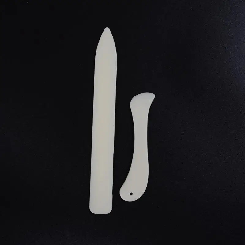 2PCS Plastic Bone Folder – Leather Craft Scoring & Folding Tool Leather Craft Tool Nixie