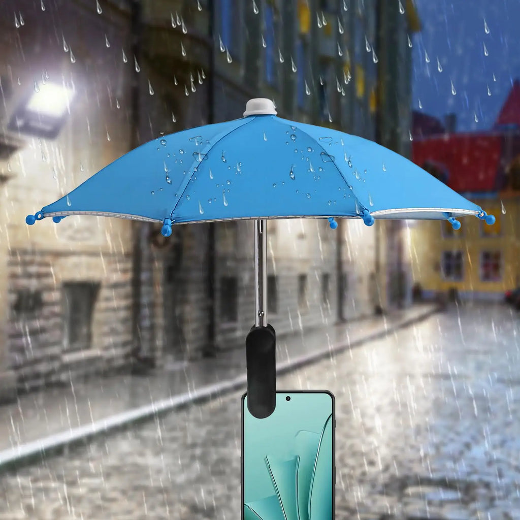 Mini Phone Umbrella Holder with Clip – Outdoor Sun Shade Stand Phone Umbrella Stand Nixie