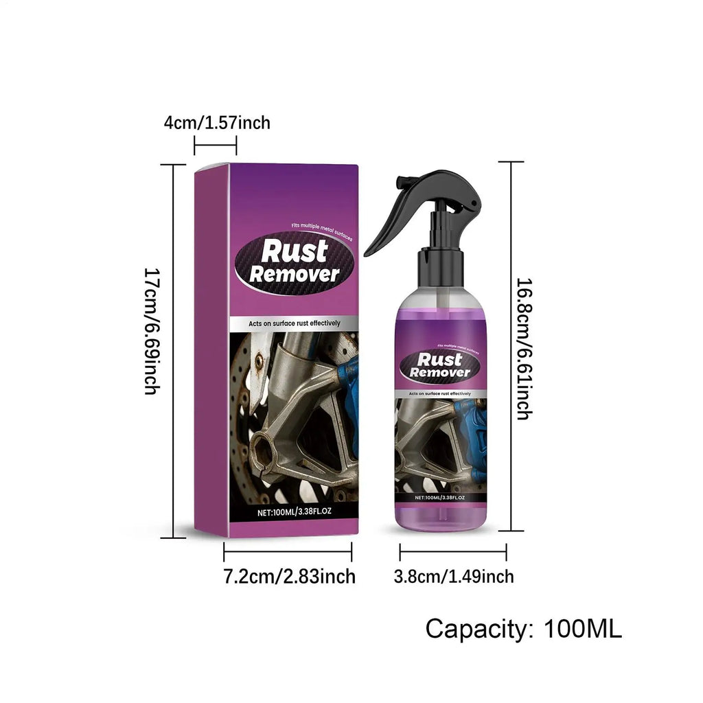 100ml Car Rust Remover Spray – Iron Converter for Wheels & Chassis