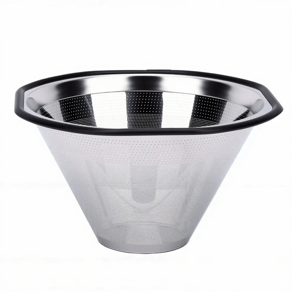 Reusable Stainless Steel Coffee Filter | Ultra Fine Mesh Coffee Filter Nixie Silver