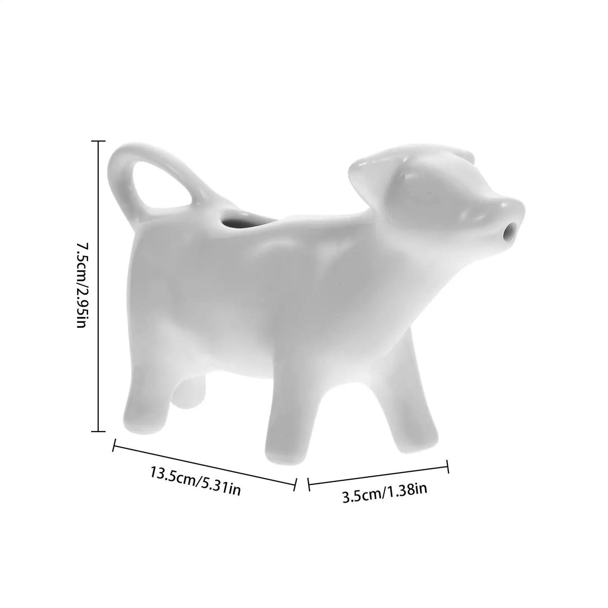 Cow Ceramic Creamer Jug – Milk, Syrup & Sauce Pourer Ceramic Creamer Pitcher Nixie