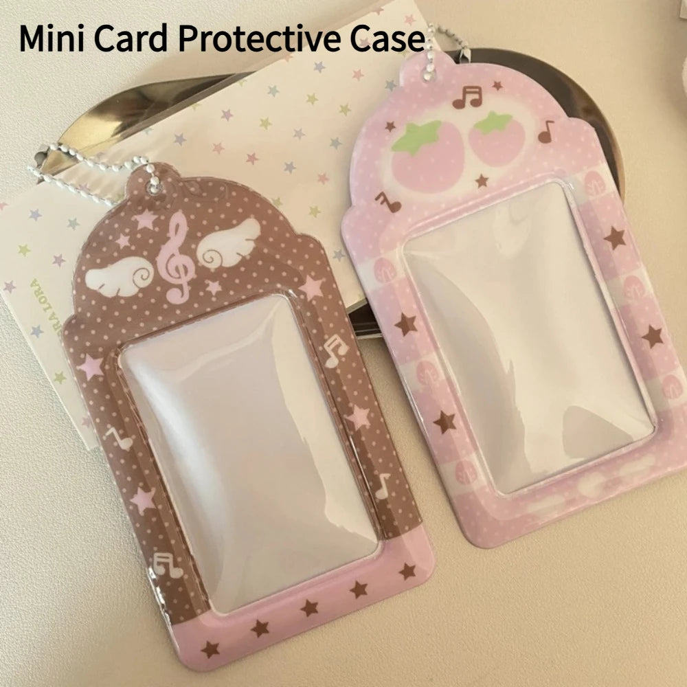 Cute Strawberry Kpop Photocard Holder 3-Inch PVC Sleeve Photocard Holder Nixie