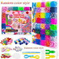 2900+ Pcs 32-Colour Rubber Band Bracelet Loom Kit – DIY Craft Set Loom Band Craft Kit Nixie Random color style