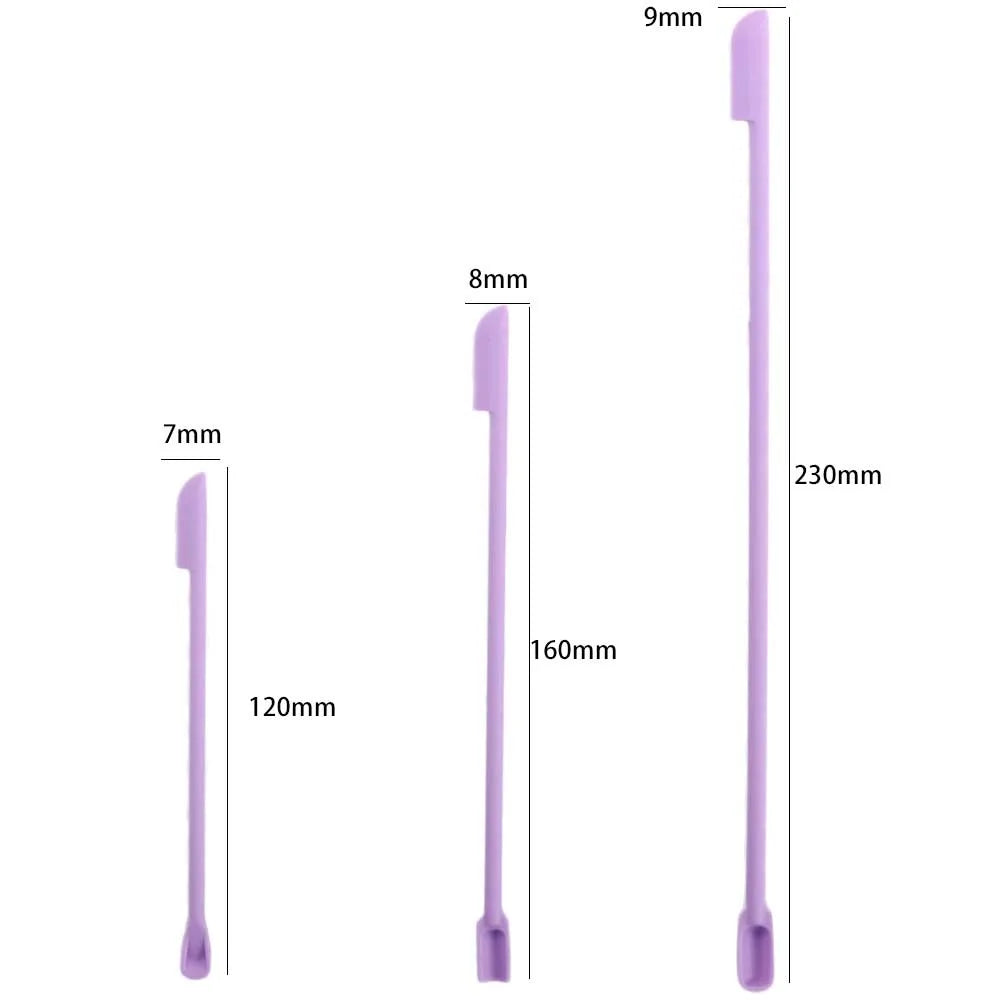 3-Piece Silicone Spatula Set – Cosmetic Bottle Scraper & Scoop