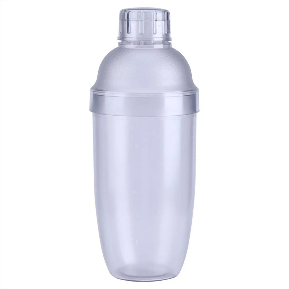 700ml Plastic Cocktail Shaker 3-Piece with Measurement Markings Cocktail Shaker Nixie Dull