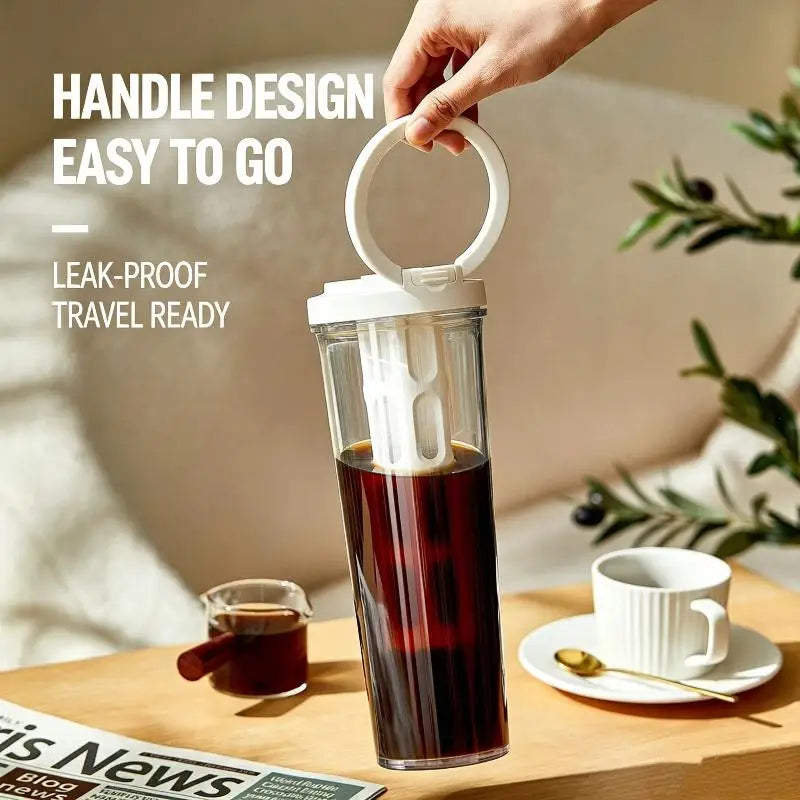 1L Cold Brew Coffee Maker & Fruit Infuser Bottle | BPA-Free Cold Brew Infuser Bottle Nixie