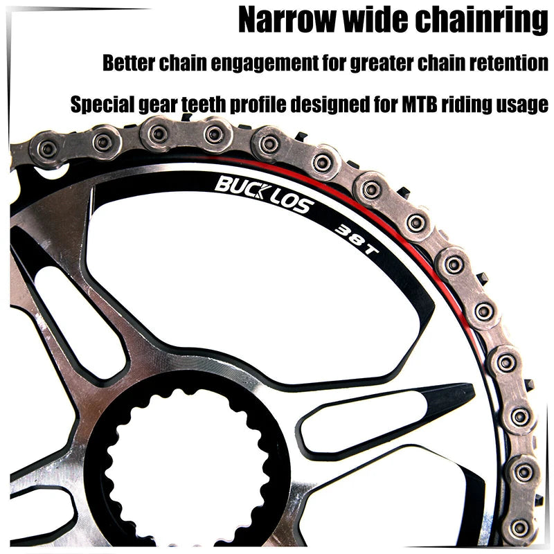 BUCKLOS 12-Speed MTB Chainring Shimano M6100 M7100 M8100 M9100 MTB Chainring Nixie