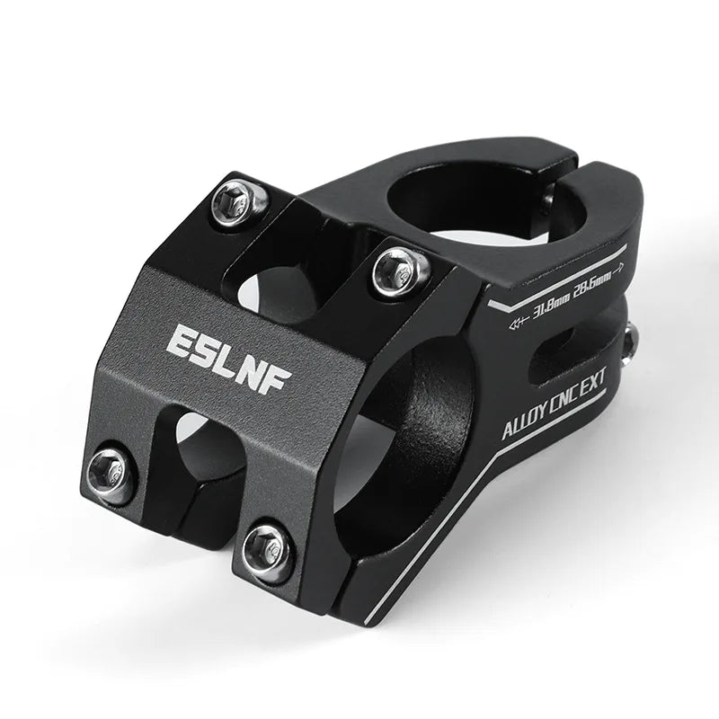 ESLNF 45mm CNC Aluminum Bike Short Stem MTB Road BMX Bicycle Handlebar Stem Nixie Black