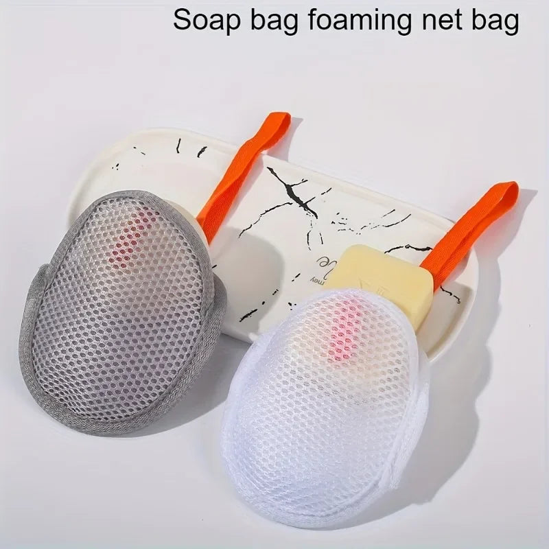 Foaming Soap Bag Net Mesh Exfoliator Pouch – Bubble Maker Bath Exfoliator Pouch Nixie