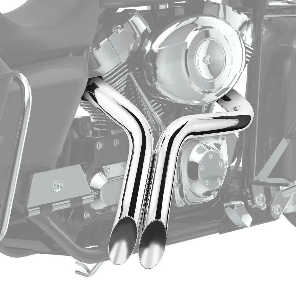 2-Inch Drag Pipe Exhaust Kit for Sportster Softail Dyna Touring Motorcycle Exhaust Kit Nixie