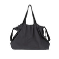 Japanese Style Oxford Tote Crossbody Shoulder Bag | Large Tote Crossbody Bag Nixie BB-1409 Dark Grey
