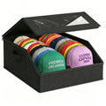 Clear Window Hat Storage Box – 24 Cap Stackable Organizer