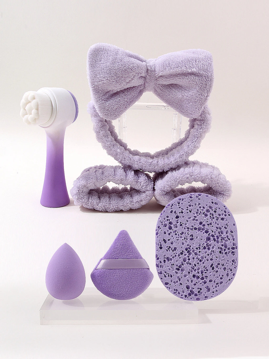 7-in-1 Facial Skincare Kit – Brush, Sponge & Headband Set Facial Skincare Kit Nixie