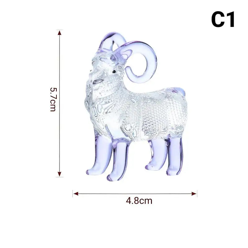 2027 Zodiac Sheep Crystal Figurine – Décor & Gift