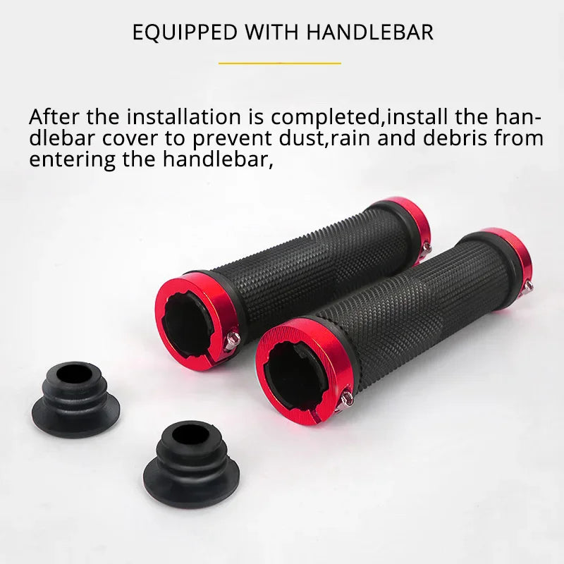 Lock-On MTB BMX Bicycle Handlebar Grips Anti-Slip Rubber Bicycle Handlebar Grips Nixie