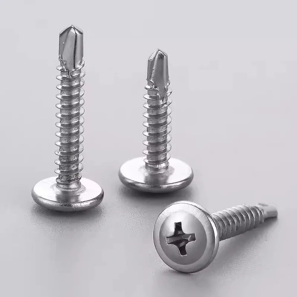 50PCS 410 Stainless Steel Self-Tapping Screws Phillips Truss Head Self-Tapping Screws Nixie