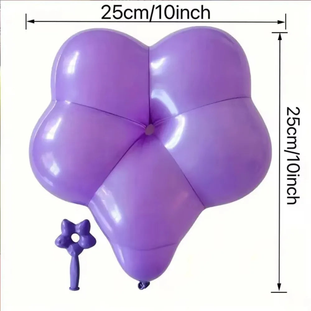 Latex Plum Blossom Balloons Mixed Color Floral 25/50 Pcs Party Balloons Nixie