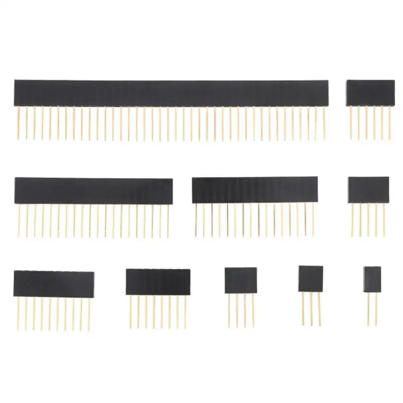 10PCS 2.54mm Female Long Pin Headers 11mm PCB Connectors PCB Pin Header Nixie
