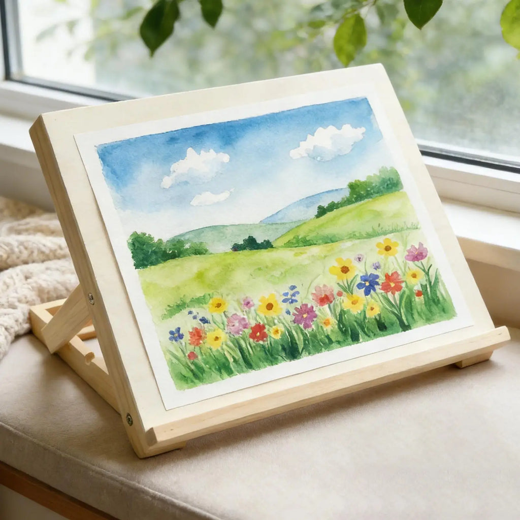 Foldable Wooden Tabletop Easel – Portable Folding Canvas Stand Tabletop Art Easel Nixie Default Title