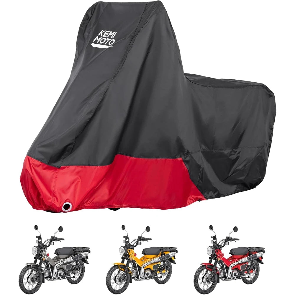 Waterproof Cover for Honda CT125 Hunter Cub 2021–2025 | KEMIMOTO Motorcycle Cover Nixie Army green XL