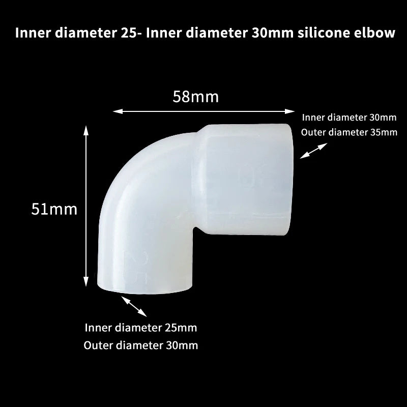 Silicone Elbow Pipe Connector for Garden & Aquarium Tubing Pipe Elbow Connector Nixie A10