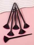 Fan Shape Foundation & Facial Mask Makeup Brushes – 1/3/6 PCS Makeup Brush Set Nixie 6pcs