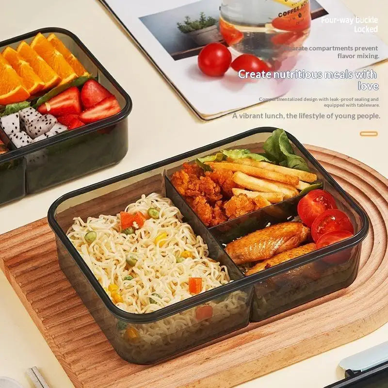 Leak-Proof 2/3 Compartment Bento Lunch Box – BPA-Free PP Bento Lunch Box Nixie