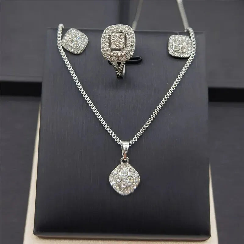Eight Hearts & Arrows Ring, Earrings & Necklace Set | Nixie Jewelry Gift Set Nixie
