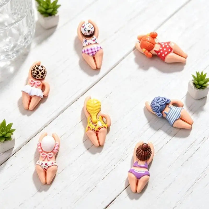 Mini Bikini Girl Resin Figurines 7/14pcs – DIY Craft Decor Resin Craft Figurines Nixie