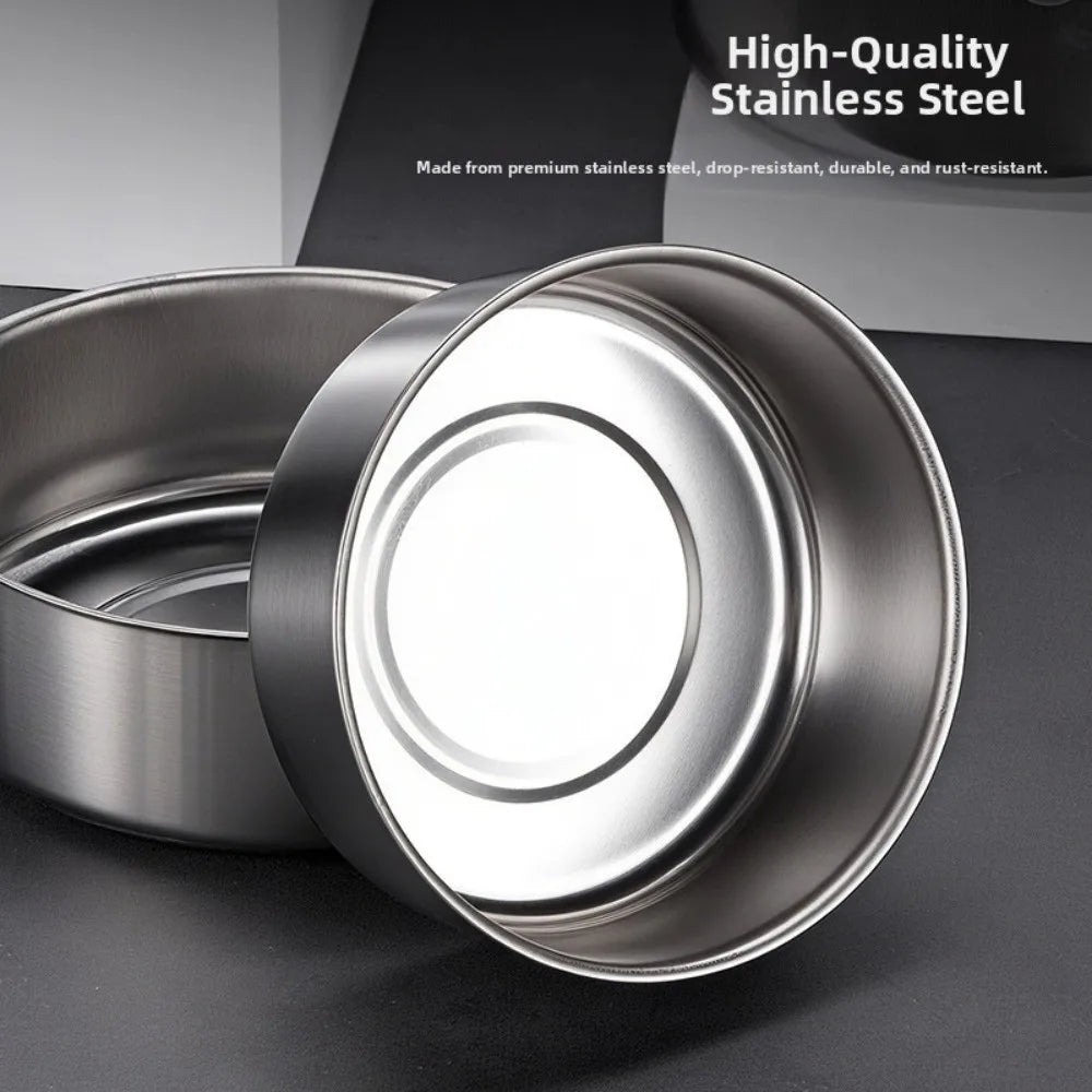 5-Piece Stainless Steel Salad Bowl Set with Leak-Proof Lids Food Storage Bowl Set Nixie